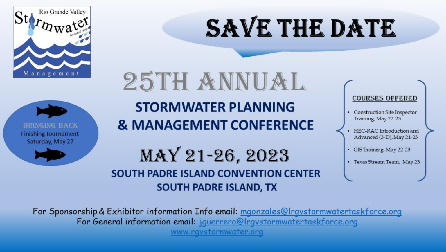 25th Annual Stormwater Conference Lower RGV Stormwater Management